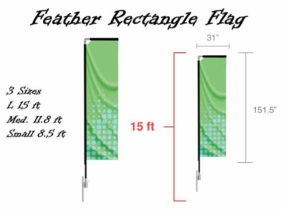 Rectangle Custom Feather Flags