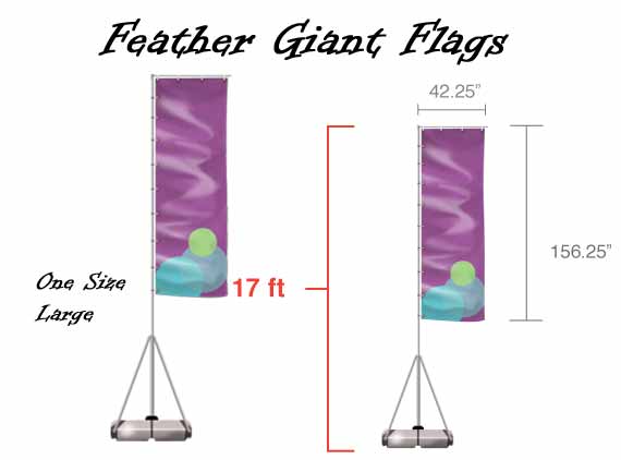 Giant Custom Feather Flags