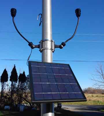 High End CREE Bullhorn Solar Lighting Kit